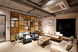 多色中式客厅设计